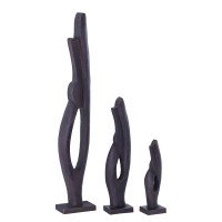 Rodi Brown Mango Wood Rabbit Shaped Statue Open S