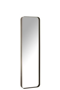 J -Line Spiegel Markus - Metal/Glass - Black - Small - 160 x 44 cm