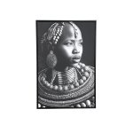 Romaan Black Polyester Painting Rectangle Woman S