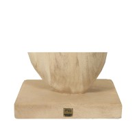 Kodey Natural Mango Wood Circle Shaped Statue