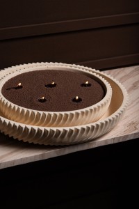 Lianna Cream Cement Round Bowl With Line Pattern M