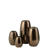 J-Line vase - porselein - goud - extra large - 70 cm hoog