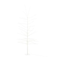 J-Line Kerstboom Kaal+ Led Metaal Wit