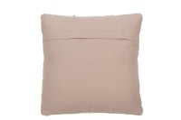 J-Line cushion Two-tone Fabric - wool - beige