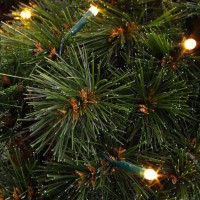 Forest Frosted Kerstkrans met LED Verlichting - Ø60 cm - Groen
