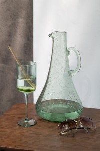 J-Line carafe - glass - transparent/green