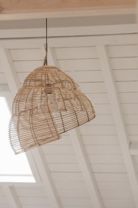 J-Line Hanging lamp Snail - bamboo - natural