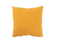 J-Line cushion U-shape Pattern - cotton - ocher