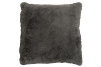 J-Line Cutie Decorative Cushion – Polyester – 45x45 cm – Dark Gray