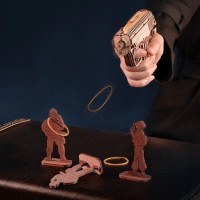 3D wooden puzzle mini gun, robotime, LQ502, 14.5x4x10.8 cm