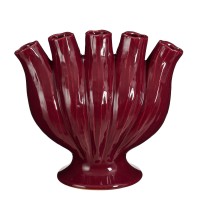 Serra Tulpenvaas - L33 x B16 x H30 cm - Keramiek - Paars