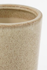 Holm Vase - H52 x Ø34 cm - Ceramic - Cream