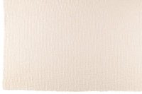 J-Line Plaid frayed edges - cotton/polyester - white - 180 x 130 cm
