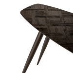 Tyano Black Recycled Teak Wood Side Table