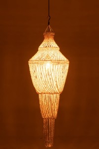 J-Line lampshade Diasy - stone/shells - natural