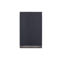 Outside wall lamp "Cubus", made of metal and glass in anthracite, GU10 socket