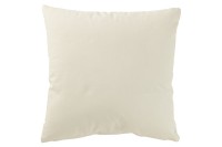 J-Line Cushion Christmas Trees Motif Cotton White/Gold