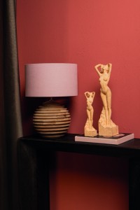 Aleah Brown Poly Women Shaped Statue Small