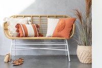 J-Line Set Of Two Baskets Raffael Round Raffia Natural