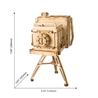 Robotime, 3D Houten Puzzel Vintage Camera, TG403, 11x10x18cm