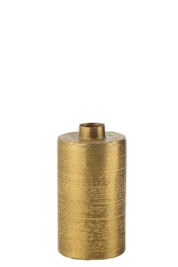 J -Line Vase Round - Metal - Gold - Small - 38.5 cm high