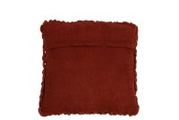 J-Line cushion Knitted Square - polyester/acrylic - red