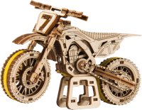 Wooden City Moto Cross, WR343, 13.7x6.2x8.7cm