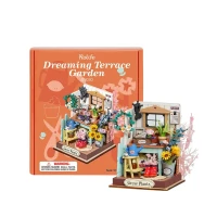Robotime, DIY Huisje Dreaming Terrace Garden, DS030, 9x9x9,6cm