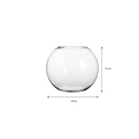 Babet Bol Vaas - H23 x Ø30 cm - Transparant