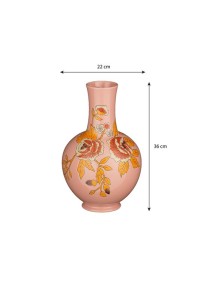 Eloise Vase - H36 x Ø22 cm - Ceramics - Pink