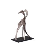 Skye Black Alu Statue Giraffe Shaped Small