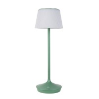 LED Leuchte "EMMI" für Außen und Innen, Tischlampe aus Metall und Kunststoff, mit fest verbauten LEDs, LED Tischlampe für Balkon, Terrasse, Garten, Wohnzimmer, Wintergarten, ca. 38 cm hoch