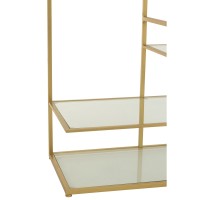 J-Line Console Ijzer/Glas Goudkleurig