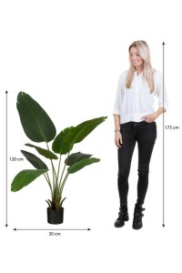 Artificial plant banana tree - H120 x Ø30 - Green