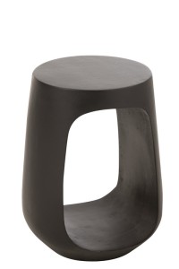 J-Line Side Table Pod Recycled Wood Black