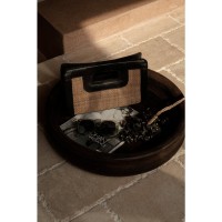 De Riviera Noir-clutch - natuurlijk zwart