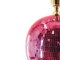 Lamp - Disco ball - Glass - Pink - 20x20x20cm