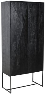 Onyx Cabinet Black 2 Drs