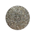 Nikael Bronze Round Poly Shell Bamboo Wall Panel S