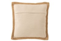 J-Line cushion Garden - polyester - beige/green