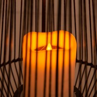 LED solar lamp "Plasto" Ø 26 cm outdoors made of brown metal and plastic