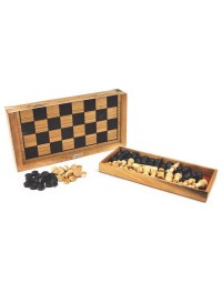 Logica Giochi Wooden Chess and Backgammon in 1 travel game, LG610, 32x16x9cm