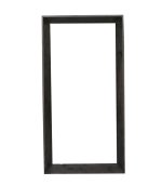 Kyro Black Acacia Wood Rectangle Mirror Large