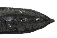 J-Line Cushion Reversible Sequin Black/Silver