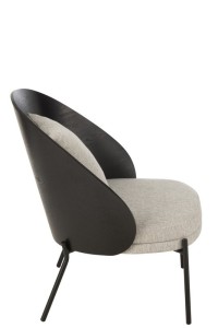 J-Line Lounge Chair Lone Wood/Metal Black/Grey