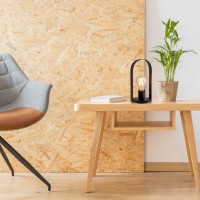 Metal table lamp "Faro" h: 28.5cm black