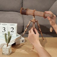 Wooden Puzzle 3D Monocular Telescope, Robotime, ST004, 33x24x32.5cm