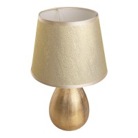 Ceramic table lamp "Simply Ceramics", table lamp made of ceramic, gold, with E14 version, for dining room, living room, hallway or office, 31 cm high