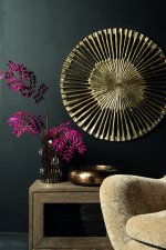 Marjun Gold Casted Alu Wall Panel Open Round L