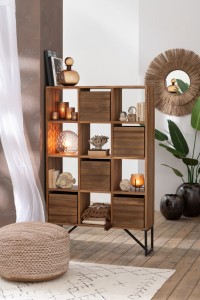 J-Line Cabinet With Drawers Recycled Teak Natural